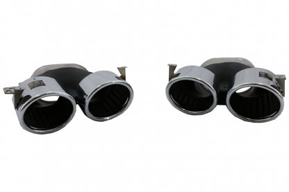 Rear Diffuser with Chrome Exhaust Tips for Mercedes A-Class W177 Hatchback (2018–Up)