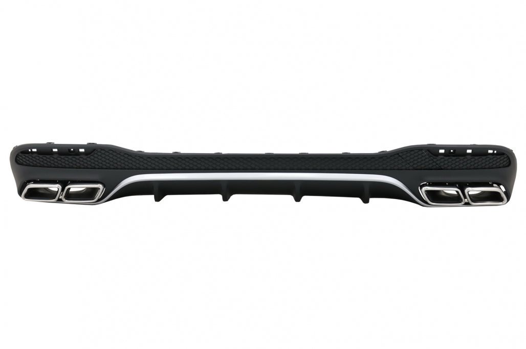 Rear Diffuser with Exhaust Muffler Tips for Mercedes GLE W166 SUV Sport Line (2015–2018)
