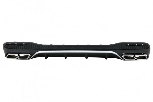 Rear Diffuser with Exhaust Muffler Tips for Mercedes GLE W166 SUV Sport Line (2015–2018)