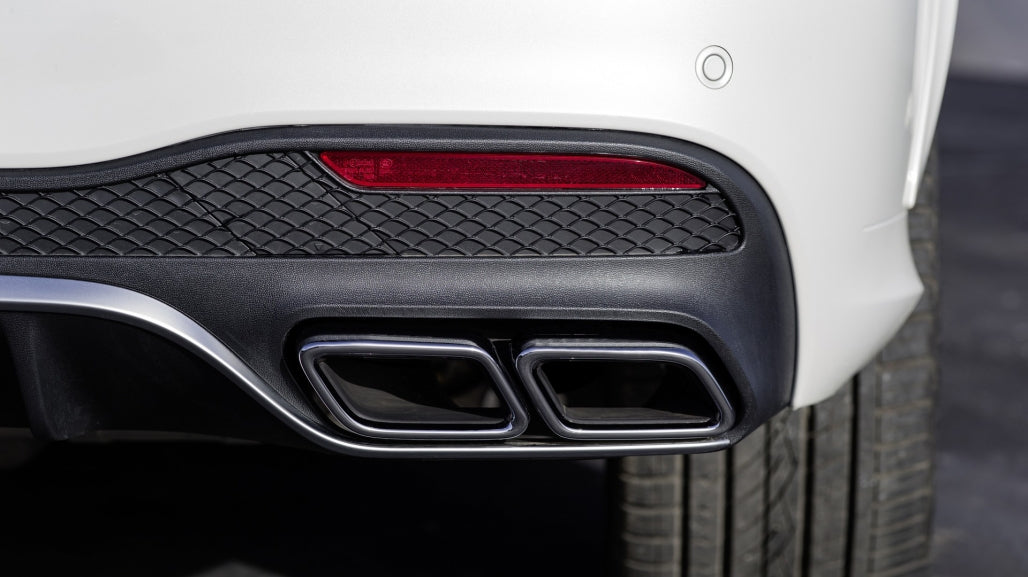 Rear Diffuser with Exhaust Muffler Tips for Mercedes GLE W166 SUV Sport Line (2015–2018)