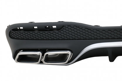 Rear Diffuser with Exhaust Muffler Tips for Mercedes GLE W166 SUV Sport Line (2015–2018)
