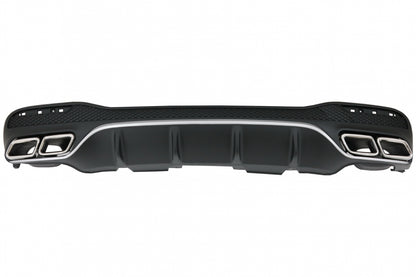 Rear Diffuser with Exhaust Muffler Tips for Mercedes GLE W166 SUV Sport Line (2015–2018)