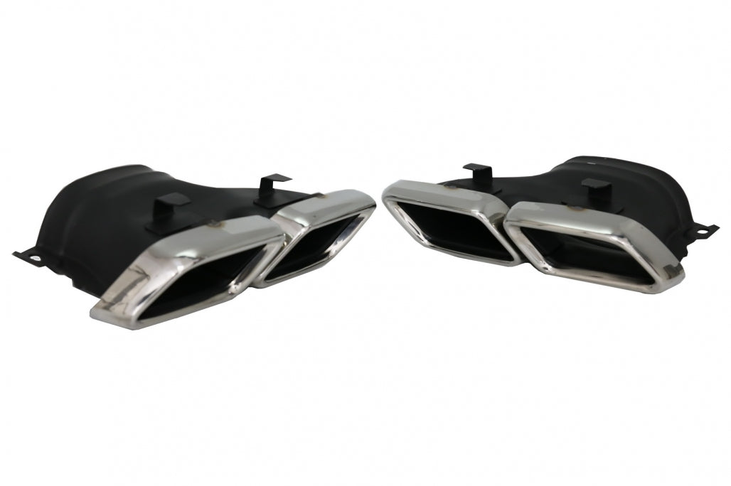 Rear Diffuser with Exhaust Muffler Tips for Mercedes GLE W166 SUV Sport Line (2015–2018)