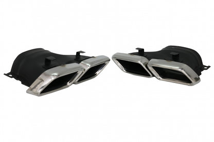 Rear Diffuser with Exhaust Muffler Tips for Mercedes GLE W166 SUV Sport Line (2015–2018)