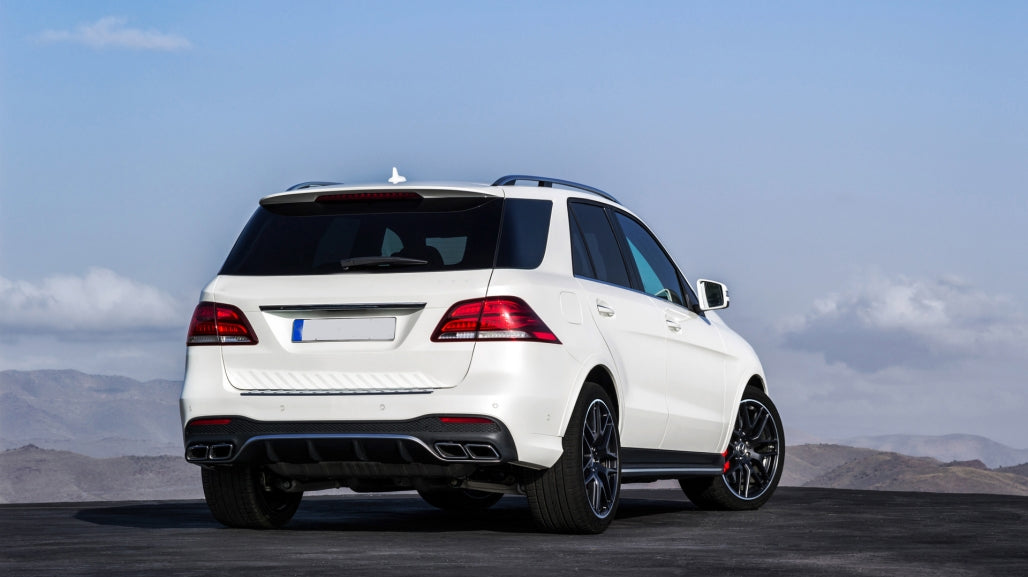 Rear Diffuser with Exhaust Muffler Tips for Mercedes GLE W166 SUV Sport Line (2015–2018)