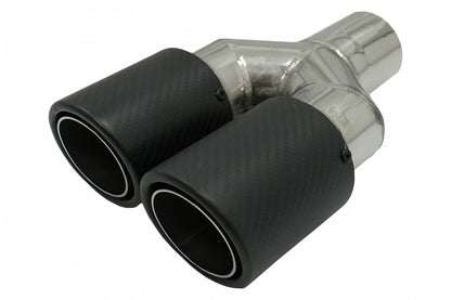 Rear Diffuser with Exhaust Tip M Design Matte Carbon Look for BMW 3 Series F30 F31 (2011–Up)