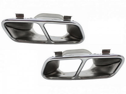 Rear Diffuser with Exhaust Tips A45 Facelift Design for Mercedes A-Class W176 (2013–2018)
