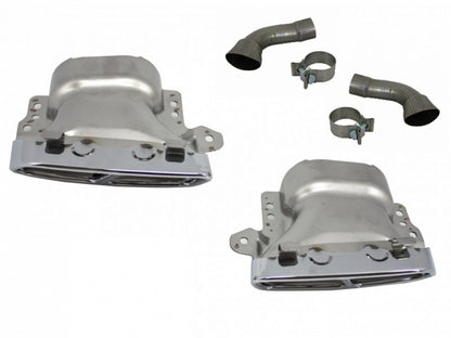 Rear Diffuser with Exhaust Tips A45 Facelift Design for Mercedes A-Class W176 (2013–2018)