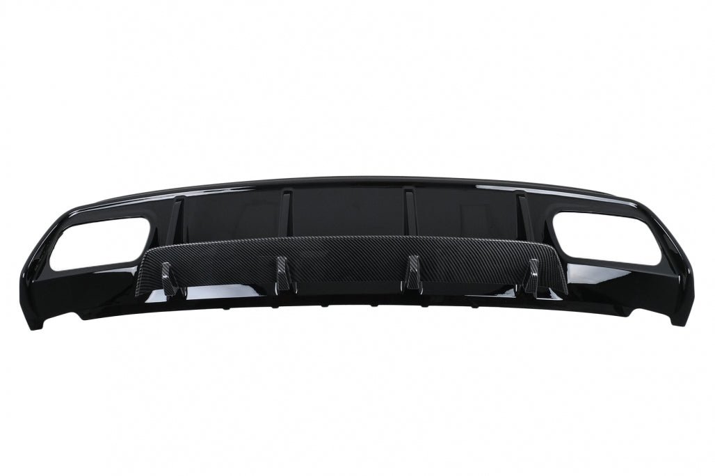 Rear Diffuser with Exhaust Tips A45 Facelift Design for Mercedes A-Class W176 (2013–2018)