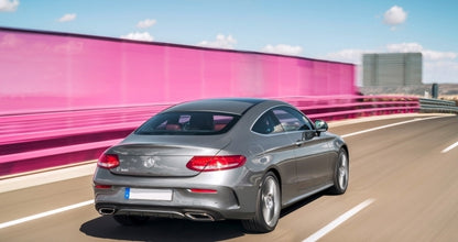 Rear Diffuser with Exhaust Tips C63 Design for Mercedes C-Class C205 A205 (2014–2019)