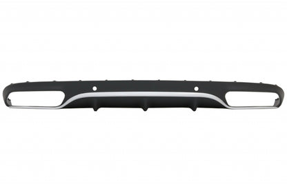 Rear Diffuser with Exhaust Tips C63 Design for Mercedes C-Class C205 A205 (2014–2019)