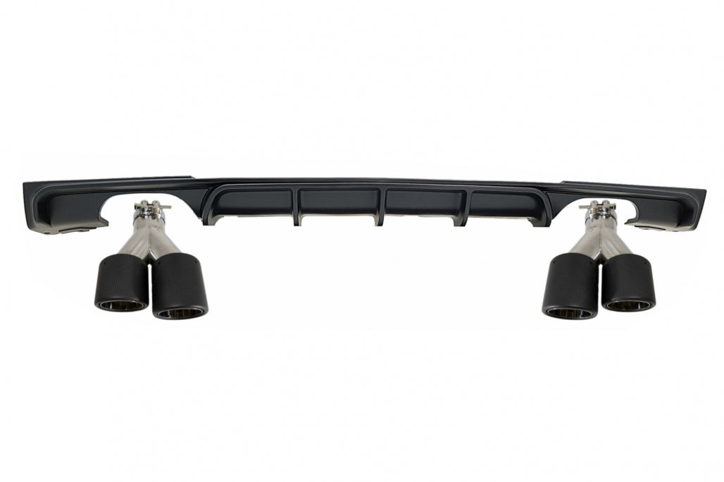 Rear Diffuser with Exhaust Tips Twin Double Outlet M Design for BMW 3 Series F30 F31 (2011–Up)