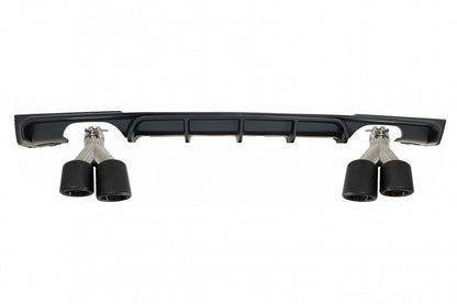 Rear Diffuser with Exhaust Tips Twin Double Outlet M Design for BMW 3 Series F30 F31 (2011–Up)