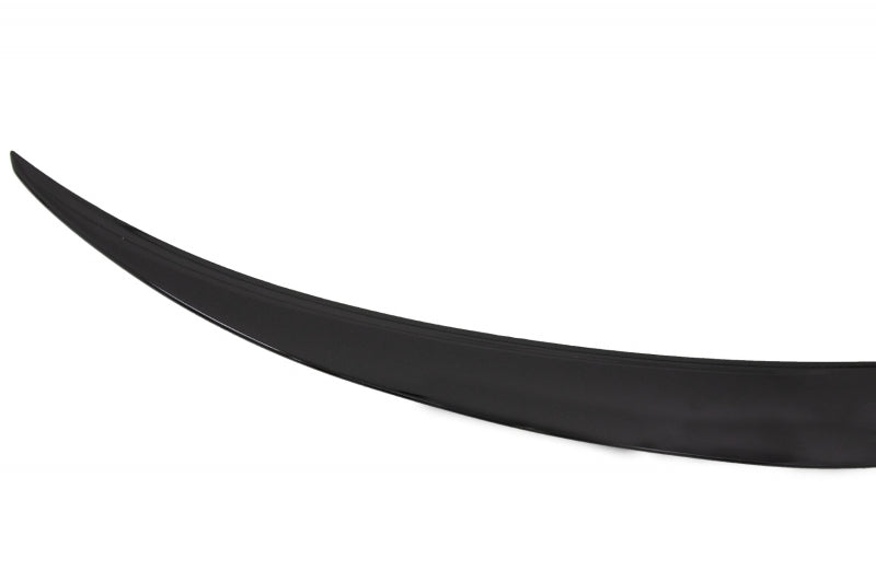 Rear Diffuser with Exhaust Tips and Trunk Spoiler Piano Black for Mercedes C-Class W205 Sedan AMG Line (2014–2020)