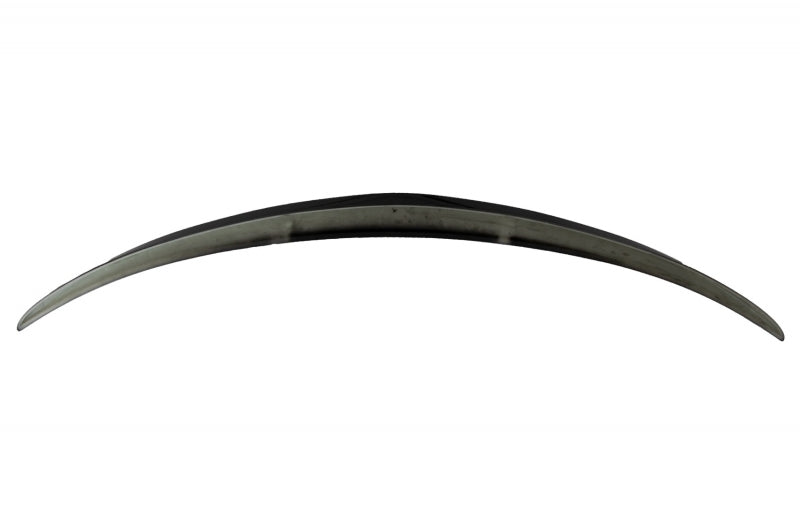 Rear Diffuser with Exhaust Tips and Trunk Spoiler Piano Black for Mercedes C-Class W205 Sedan AMG Line (2014–2020)
