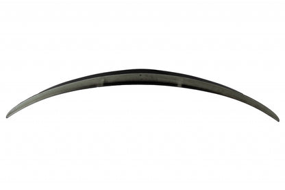 Rear Diffuser with Exhaust Tips and Trunk Spoiler Piano Black for Mercedes C-Class W205 Sedan AMG Line (2014–2020)
