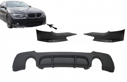 Rear Diffuser with Front Splitters for BMW 3 Series E92 Coupe (2006–2010) M Performance Twin Outlet