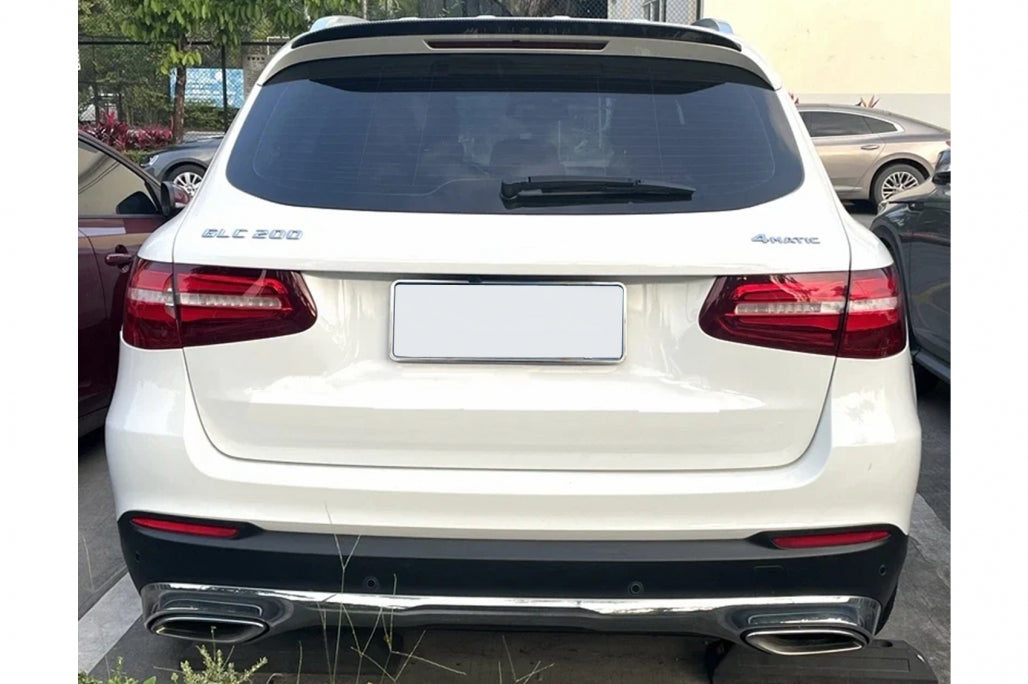 Rear Roof Spoiler Wing Add-On Piano Black for Mercedes GLC X253 SUV (2015–2021)