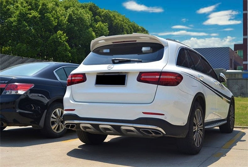 Rear Roof Spoiler Wing Add-On Piano Black for Mercedes GLC X253 SUV (2015–Up)