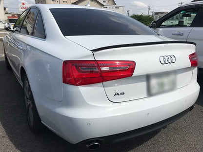Rear Trunk Spoiler Piano Black for Audi A6 C7 4G Sedan (2011–2018)