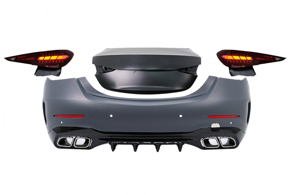 Rear Upgrade Body Kit Conversion to W206 C63 Design for Mercedes C-Class W205 Sedan (2014–2022)