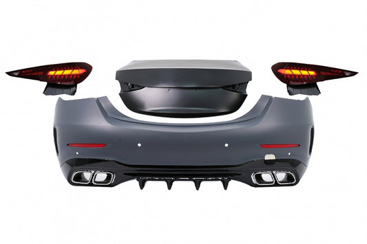 Rear Upgrade Body Kit Conversion to W206 C63 Design for Mercedes C-Class W205 Sedan (2014–2022)