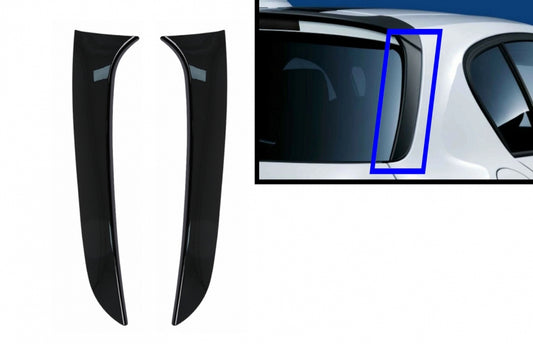 Rear Window Fin Spoiler for BMW 1 Series F20 F21 Hatchback (2011–2019) Piano Black