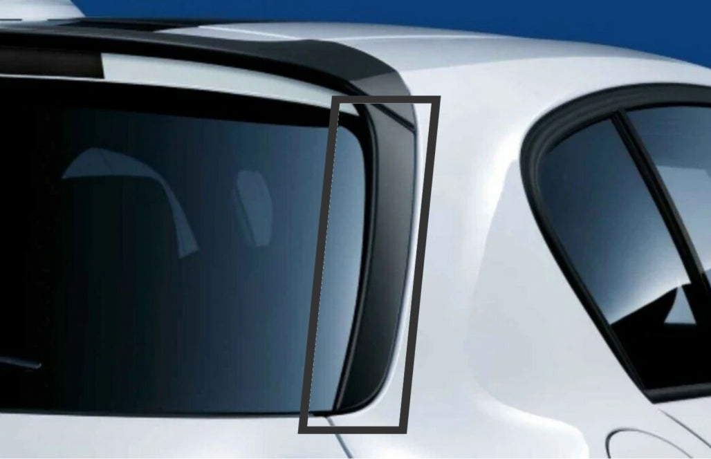 Rear Window Fin Spoiler for BMW 1 Series F20 F21 Hatchback (2011–2019) Piano Black