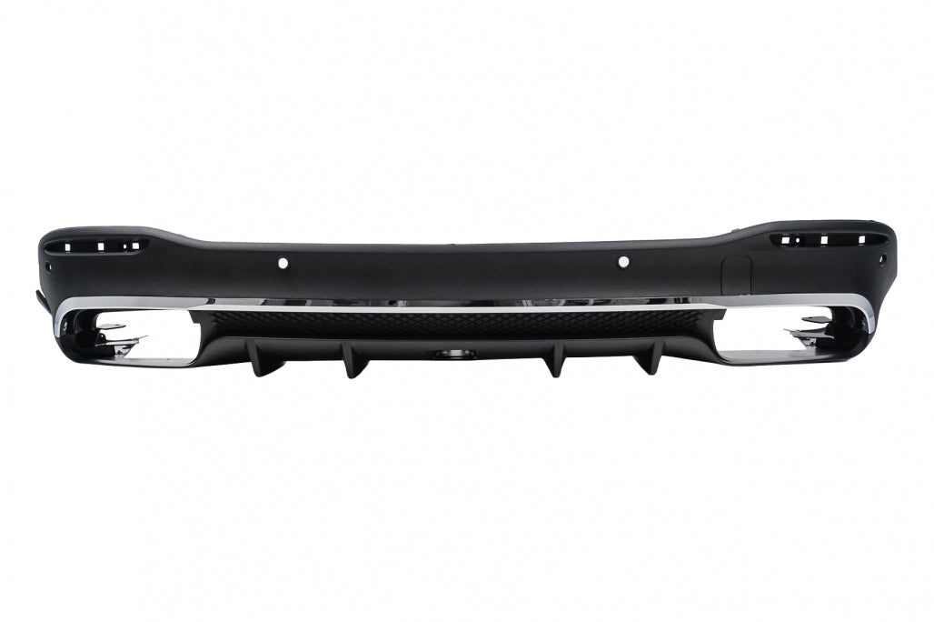 Rear Diffuser GLE63 Design with Chrome Exhaust Tips for Mercedes GLE W167 SUV (2019–Up) Sport Line
