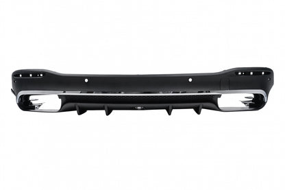 Rear Diffuser GLE63 Design with Chrome Exhaust Tips for Mercedes GLE W167 SUV (2019–Up) Sport Line