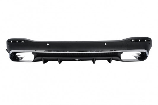 Rear Diffuser GLE63 Design with Chrome Exhaust Tips for Mercedes GLE W167 SUV (2019–Up) Sport Line