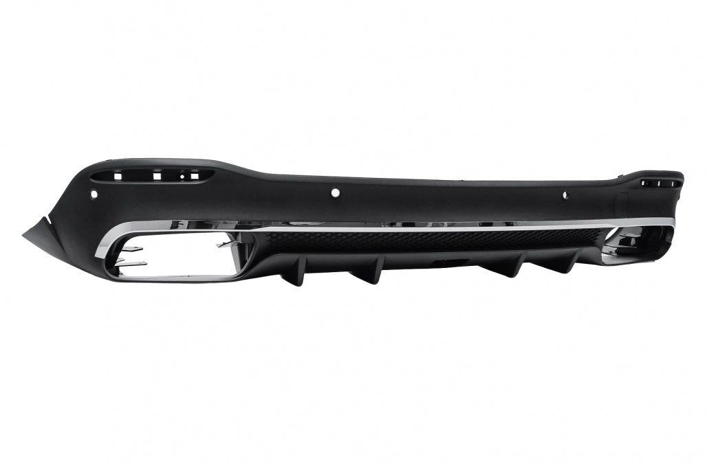 Rear Diffuser GLE63 Design with Chrome Exhaust Tips for Mercedes GLE W167 SUV (2019–Up) Sport Line