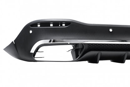Rear Diffuser GLE63 Design with Chrome Exhaust Tips for Mercedes GLE W167 SUV (2019–Up) Sport Line