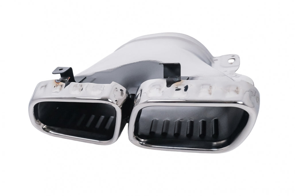 Rear Diffuser GLE63 Design with Chrome Exhaust Tips for Mercedes GLE W167 SUV (2019–Up) Sport Line