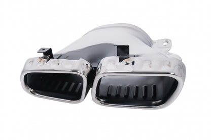 Rear Diffuser GLE63 Design with Chrome Exhaust Tips for Mercedes GLE W167 SUV (2019–Up) Sport Line