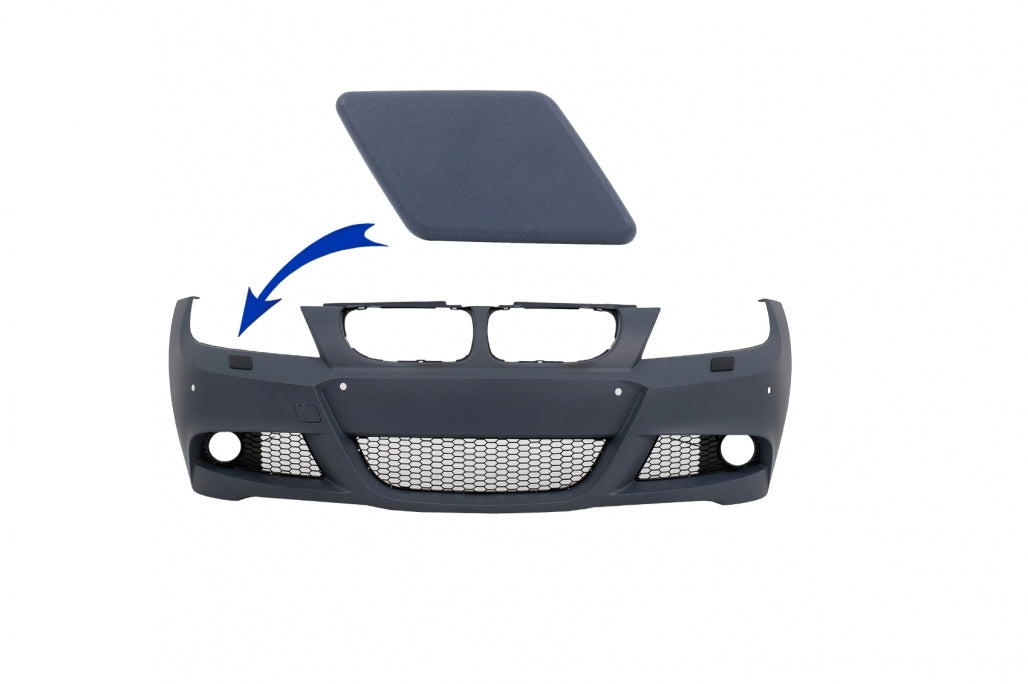 Right SRA Cover Front Bumper for BMW 3 Series E90 E91 LCI (2008–2011) M-Tech Design