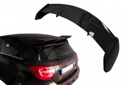 Roof Boot Lid Spoiler A45 Design Piano Black for Mercedes A-Class W176 (2012–2018)