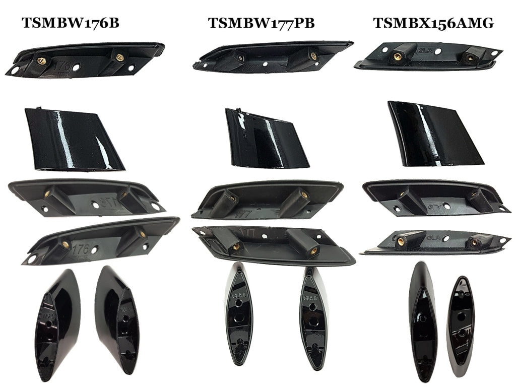 Roof Boot Lid Spoiler A45 Design Piano Black for Mercedes A-Class W176 (2012–2018)