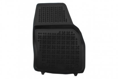 Rubber Floor Mat Black compatible with Audi A1 II GB 2018-up Sportback and Citycarver, custom-fit, 3 cm edge, odor-free material.