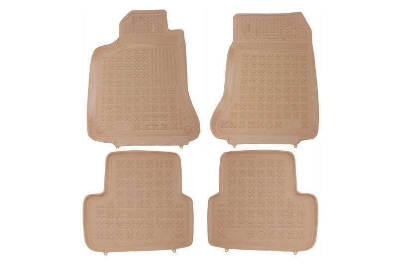 Rubber Floor Mats Beige for Mercedes A-Class W176 (2012–2018) GLA X156 (2013–Up)