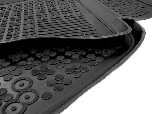 Rubber Floor Mats Black for Audi A6 4F C6 (2008–2011)