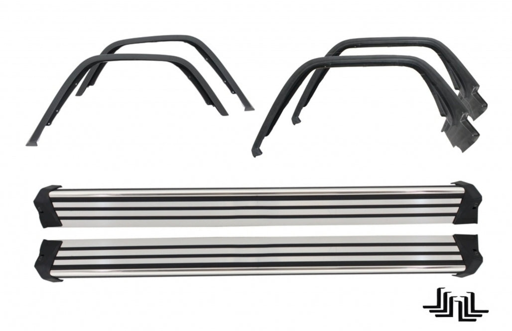 Running Boards Side Steps with Fender Flares G65 Design for Mercedes G-Class W463 (1989–2017)
