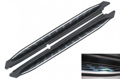Running Boards Side Steps with LED Courtesy Light for Mercedes GLE W167 (2019–Up)
