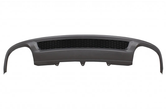 S-Line Design Rear Bumper Air Diffuser with Carbon Fiber Exhaust Tips for Audi A4 B8 Facelift Limousine / Avant (2012–2015) – Standard Bumper