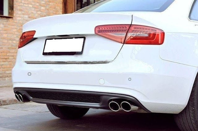 S-Line Style Rear Bumper Air Diffuser for Audi A4 B8 Facelift Limousine / Avant (2012–2015) – Standard Bumper
