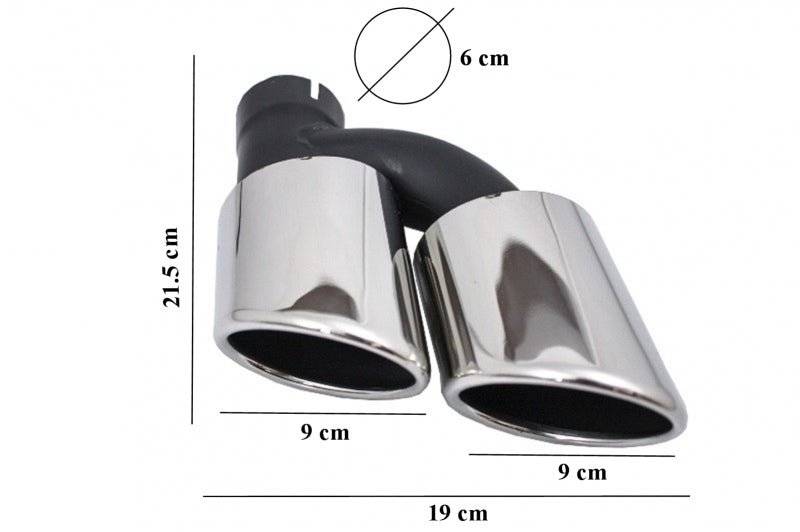 S3 Quad Style Rear Bumper Diffuser with Exhaust Tips for Audi A3 8V Hatchback / Sportback (2012–2015)