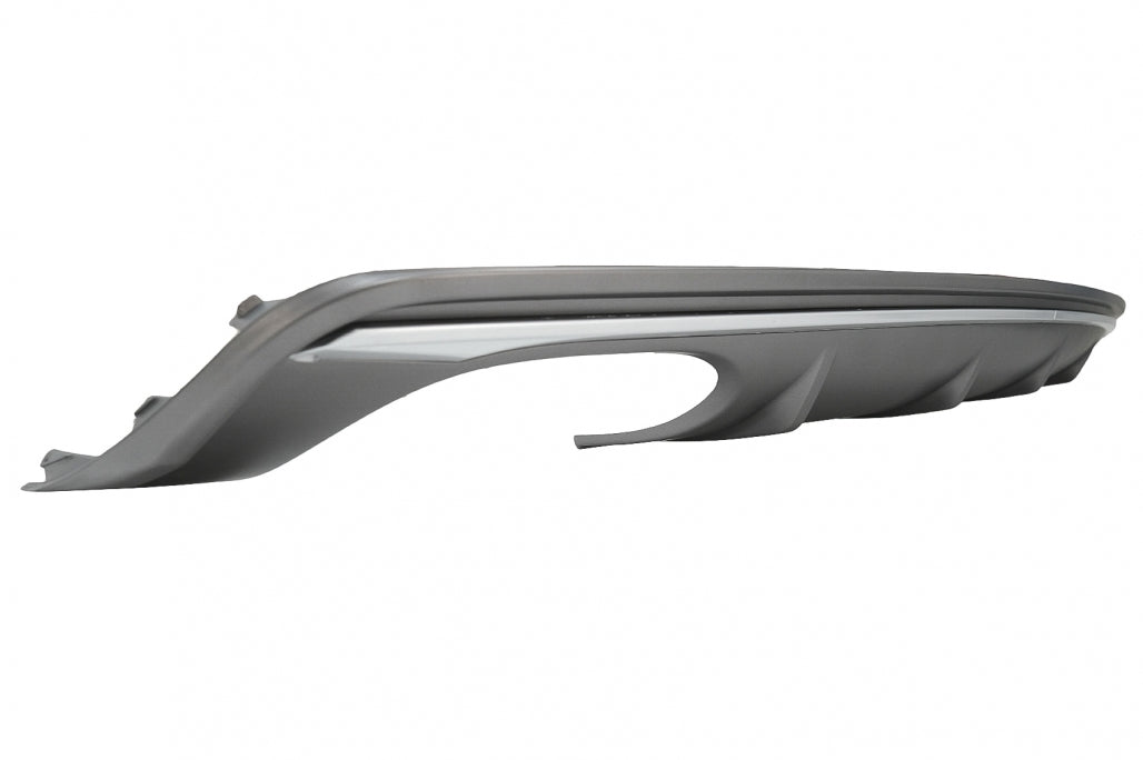 S3 Style Rear Bumper Diffuser with Exhaust System for Audi A3 8V Sedan (2012–2015) – Standard Bumper
