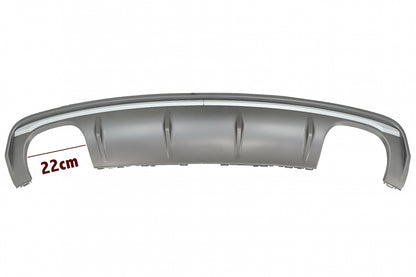 S3 Style Rear Bumper Diffuser with Exhaust System for Audi A3 8V Sedan (2012–2015) – Standard Bumper