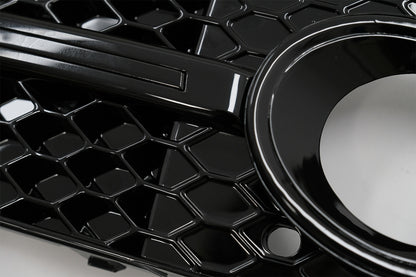 S4 Design Fog Lamp Covers Black Edition for Audi A4 B8 (2007–2011)