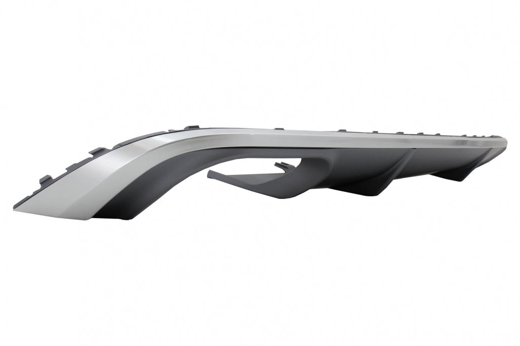 S4 Design Rear Bumper Valance Diffuser Grey for Audi A4 B9 8W Sedan / Avant (2016–2018)